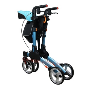 Andador Plegable <span class=keywords><strong>con</strong></span> <span class=keywords><strong>Asiento</strong></span> y 4 Ruedas <span class=keywords><strong>para</strong></span> Rehabilitación Médica, <span class=keywords><strong>para</strong></span> <span class=keywords><strong>Adultos</strong></span> Mayores y Personas <span class=keywords><strong>con</strong></span> Discapacidad - Product Image 3