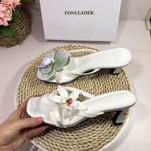 Sapato De Salto Slipper Flower Sexy 2025 Women <b>Shoes</b> High Heel - Product Image 5