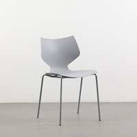 Vente en gros de meubles d'usine, chaises de salle à manger modernes pour café, réunions d'invités, conférences, conférences, chaises nordiques en métal sans accoudoirs