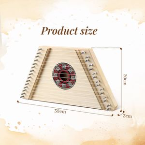 <span class=keywords><strong>Harpe</strong></span> à cordes HSSQ-03 HUASHENG 15 cordes <span class=keywords><strong>en</strong></span> nylon, instrument de musique intéressant <span class=keywords><strong>en</strong></span> métal et bois, <span class=keywords><strong>kit</strong></span> portable avec sac de transport et livres de chansons - Product Image 5
