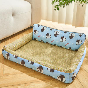 ที่นอนสัตว์เลี้ยงผ้าคลาสสิกเป็นมิตรต่อสิ่งแวดล้อมใหม่บ้านสุนัขสำหรับฤดูร้อนเตียงโซฟาสำหรับสัตว์เลี้ยงสี่ฤดู - Product Image 6