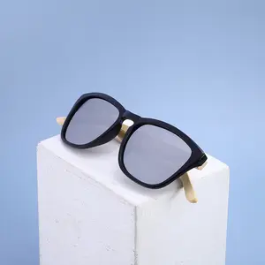中国工厂复古品牌眼镜墨镜木制定制标志偏光竹太阳镜