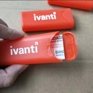 Vente en gros de mini boîtes de rangement portables en plastique Woundplast personnalisées boîte de pansement adhésif de premiers soins médicaux boîtes à pilules promotionnelles - Product Image 4
