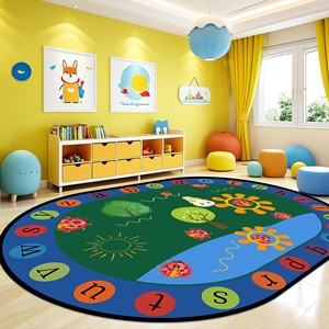 <span class=keywords><strong>Tappeto</strong></span> per Bambini Educativo per Asilo e Scuola Materna, Tappeti Colorati con Animali per Aula, Morbidi e Antiscivolo - Product Image 2