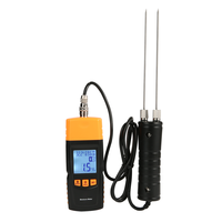 Layar LCD Digital kelembaban Tester higrometer kayu lembab kelembaban Meter dengan 2 pin panjang perapian set aksesoris