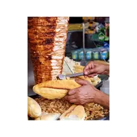 Nouvelle machine à shawarma verticale automatique VGB-891, mini-grill à viande pour kebab, cuisinière électrique pour gyros, gaz, restaurants, hôtels
