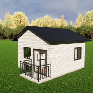 현대 100 M2 라이트 스틸 조립식 빌라 100% 유리 판매 미니 조립식 주택 키트 쉬운 구조 작은 Casas - Product Image 6