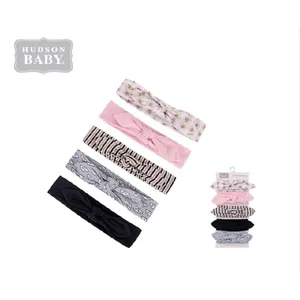 Hudson Baby Hoofdband Set 5PK- Baby Haar Accessoires Katoen No.00454CH