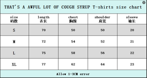 26 T-shirts pour hommes de qualité supérieure, 100% Coton, coupe oversize à épaules tombantes, manches courtes, imprimé 'THAT'S a AWFUL LOT of COUGH SYRUP', scannable - Product Image 6