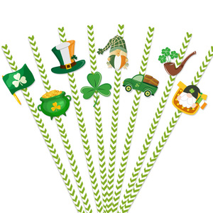 Pajitas Decorativas con Trébol de la Suerte DAMAI, Ideales para el Día de San Patricio, Fiestas Irlandesas, Bebidas y Decoración de Bares de Cócteles - Product Image 5