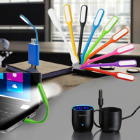 Mini clip LED réglable allume des gadgets USB avec clip flexible blanc et rouge sur la lumière LED pour ordinateurs portables et ordinateurs portables