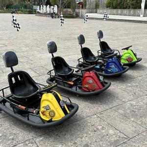 Drift Kids Go <span class=keywords><strong>Cart</strong></span> Racing OEM Electric Outdoor <span class=keywords><strong>Crazy</strong></span> Go Karts para adultos Parque de atracciones Instalaciones Qishang 10 km/h - Product Image 2
