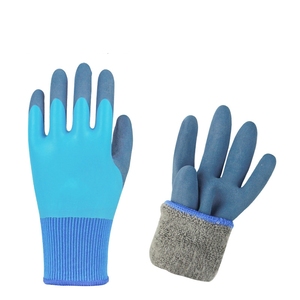 Subzero الشتاء مع الصوف سميكة للماء دافئة وباردة ركوب قفازات واقية من المطاط من الصوف - Product Image 1