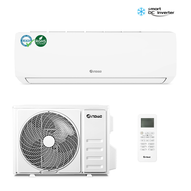 R32 Wi-Fi Enabled 18000 BTU Inverter AC Smart App Control Cooling Only Energy-Efficient Home Comfort for Household