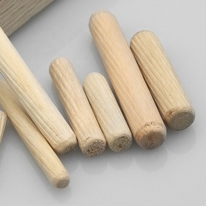 Quincaillerie d'ameublement Extrémités biseautées en bois Goujons en bois cannelés droits coniques pour meubles - Product Image 5