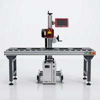 Marqueur laser UV en ligne haute précision pour produits alimentaires allongés, viandes, tubes de dentifrice, cosmétiques, emballages carton DWG