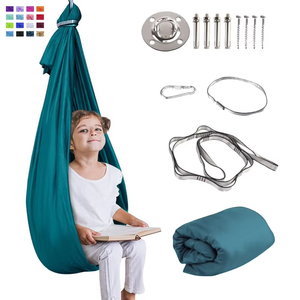 MingChan thérapie d'intérieur balançoire autisme, TDAH, couche d'Aspergers réversible enfants corde SwiAnti-Rollover sensoriel hamac balançoire - Product Image 1