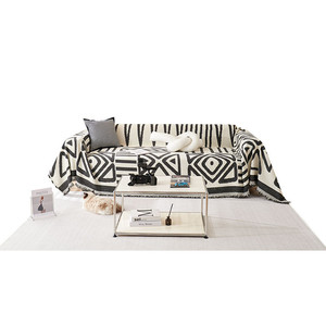 <span class=keywords><strong>Funda</strong></span> de Sofá Geométrica de Chenilla, Manta Decorativa Bohemia para Sofá, Lavable a Máquina, Protector de Muebles para Todas las Estaciones, Personalizable - Product Image 5