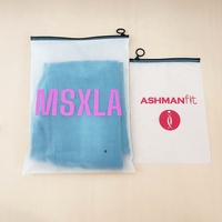 Sacs en plastique personnalisés avec logo, transparents, givrés, avec fermeture éclair, pochettes à bijoux, sacs anti-poussière, petits sacs d'emballage pour bijoux, pochettes à bijoux