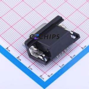 X0615FT7B2 D-Sub/VGA Connector Bent Lead Through Hole Connector High Density D-Sub Female 15P Right Angle Insert - Product Image 2