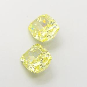 Diamant de laboratoire jaune intense taille coussin, 3,5 carats, clarté VS1, diamant non monté pour bijoux fins de créateur - Product Image 3