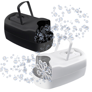 Hot Selling 2-Level Speed Portable Automatic <b>Bubble</b> Machine Electronic Toy for <b>Kids</b> Travel Toy for Outdoor Parties Made Plastic - Product Image 1
