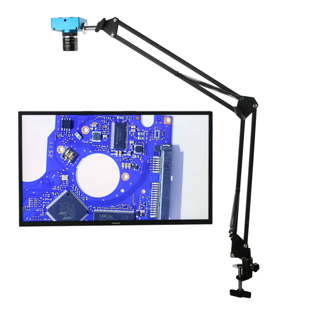 Suspension Scissor Arm Webcam Stand Camera Universal Mobile Phone Adjustable 360 Clip Holder Lazy Bed Desktop Mount Stand Base