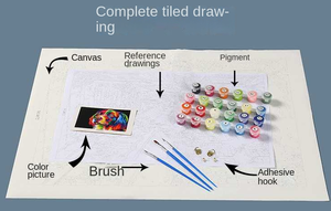 Il prezzo di fabbrica Diy pittura digitale natale vecchio uomo cavalcare una pittura a cavallo con numeri pittura a olio per numero - Product Image 4