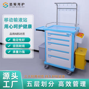 Sishubanghu Emergency Vehicle Medical <b>Ambulance</b> & Nursing Care Trolley Medicine Dispensing Cart Hospital Trolley - Product Image 6