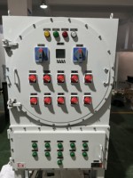 Armoire de commande industrielle PLC antidéflagrante, panneau de distribution électrique extérieur de 0,8 mm d'épaisseur, couvercle d'instrumentation 380V 6