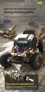 Voiture RC SCY 16106 <span class=keywords><strong>PRO</strong></span>, véhicule haute vitesse 70 km/h, 2,4 GHz, 1/16, 4 roues motrices, camion tout-terrain sans balais, drift, véhicule RC électrique, jouets pour cadeaux - Product Image 4