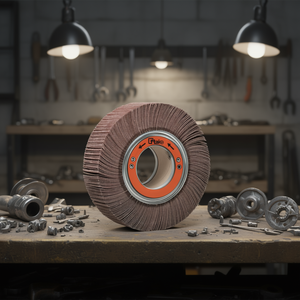 Disque abrasif à lamelles en corindon 250x30x100 mm avec trou pour meulage - Product Image 3