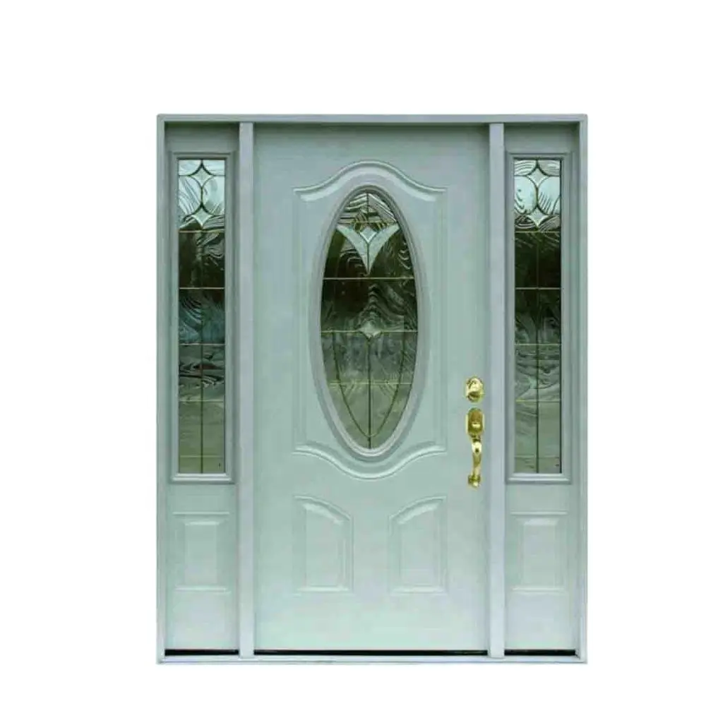 Fangda Steel Oval Door Insert Set With The Side Light Panel Prehung Glass  Entry Door - Buy Prehung Glass Entry Door,Side Light Panel Prehung,Steel  Entry Door Product on 