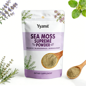 Poudre d'algues marines de haute qualité à marque privée avec fucus et racine de bardane, complément alimentaire sauvage récolté - Product Image 1