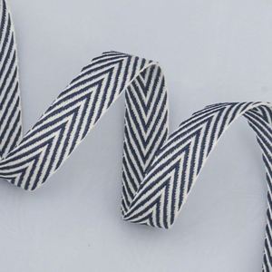 Ruban en polycoton à chevrons durable personnalisé de 1,5 cm x 50 yards pour la décoration de fêtes et les cadeaux d'événements - Product Image 2