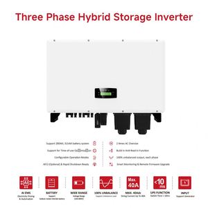 ระบบไฮบริด MPPT ประสิทธิภาพสูง แบบออนกริด/ออฟกริด 40KW 50KW 60KW แรงดันสูง สามเฟส ระบบไฮบริดที่ดีที่สุด - Product Image 4