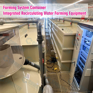 Cowater 20/40FT équipement d'aquaculture complet conteneur pisciculture système RAS avec traitement de l'eau PP filtre d'écumoire de protéines - Product Image 2
