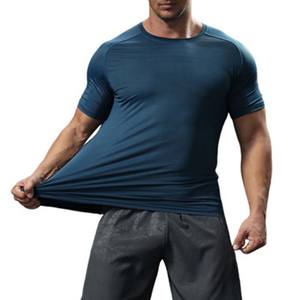 Magliette Custom Premium De compressione Poliester Tshirt Sport Quikly Dry Running a buon mercato uomo ginnastica magliette - Product Image 3