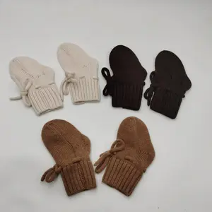 Novo 0-3M-6M meninos primavera e outono meninas bebê criança sapatos outono e inverno recém-nascidos mão malha lã sapatos de bebê meninos e menina