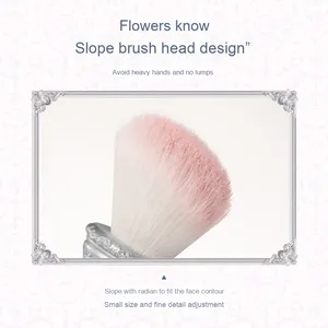 Pinceau à blush Flower Knows Jewel's Shell Dot, poils de chèvre doux pour la peau, application uniforme de la poudre sur le visage - Product Image 4