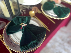 Serviettes en velours vert émeraude, serviettes <span class=keywords><strong>de</strong></span> <span class=keywords><strong>table</strong></span> douces pour restaurant, mariages, décoration, 20 x 20 pouces - Product Image 3