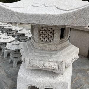 โคมไฟเจดีย์หินธรรมชาติตกแต่งสวนกลางแจ้งสไตล์ญี่ปุ่นโคมไฟทรงสูง - Product Image 4