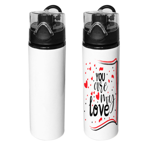 แก้วน้ำอลูมิเนียมแบบระเหิดขวดน้ำสำหรับเล่นกีฬาขนาด750มล. พร้อมฝาที่มีสีสัน - Product Image 2