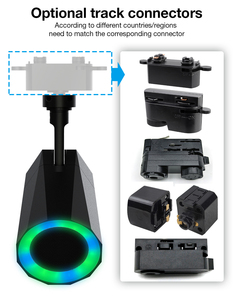 Rail de voie RGB <span class=keywords><strong>Haut</strong></span>-<span class=keywords><strong>parleur</strong></span> 12w Rail Conception réglable Système commercial <span class=keywords><strong>Haut</strong></span>-<span class=keywords><strong>parleur</strong></span> d'éclairage pour <span class=keywords><strong>magasin</strong></span> et salle d'exposition - Product Image 2