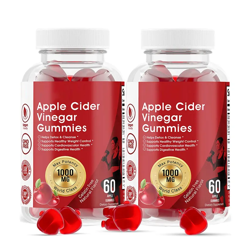 OEM/ODM Natural Food Grade Dietary Healthcare Supplement Digestive Organic Slimming Apple Cider Vinegar Gummies