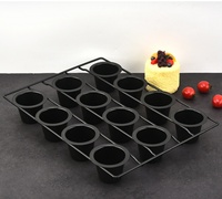 Nouveau moule à gâteau en acier au carbone 12 cavités, antiadhésif, pour muffins, tartes aux œufs, pain et pâtisseries DIY