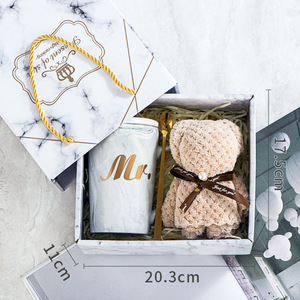 Cadeaux IStapromo, Cadeaux de Fêtes, Souvenirs de Mariage, Serviettes en Céramique Esthétiques, Tasses à Eau Créatives, Boîtes Cadeaux pour Activités d'Ouverture - Product Image 5