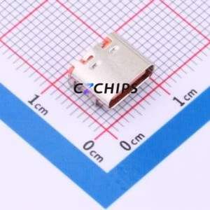 ZX-TYPEC-WTM1648-C USB Connector SMD Connector ( Connector Type: Type-C )( Gender: Female )( Mounting Type: Horizontal Mount ) - Product Image 1