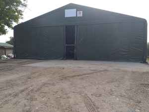 Customizable Lightweight EN Standard Galvanized Steel Structure High Strength Large Storage <b>Tent</b> with Trellis From Italy - Product Image 5