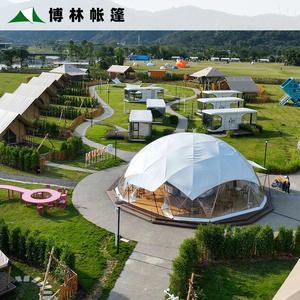 Carpa Esférica Gigante para Acampar al Aire Libre, Tipo Bistro, con Superficie que Simula la Luna, para Comer y Beber - Product Image 4